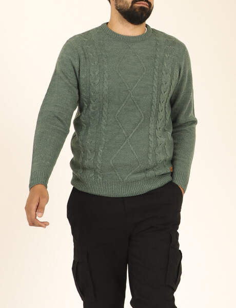 470596 SWEATER CON DISEÑO HARRY Verde