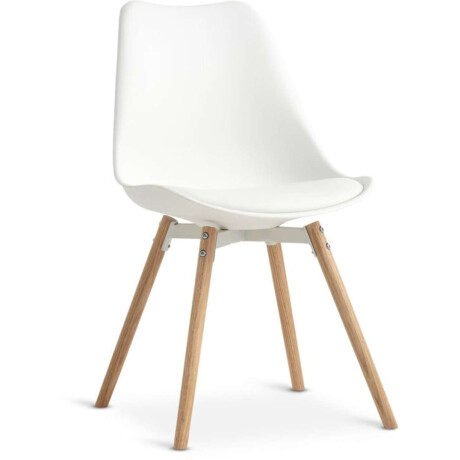 Silla De Comedor Kastrup Blanco/Roble