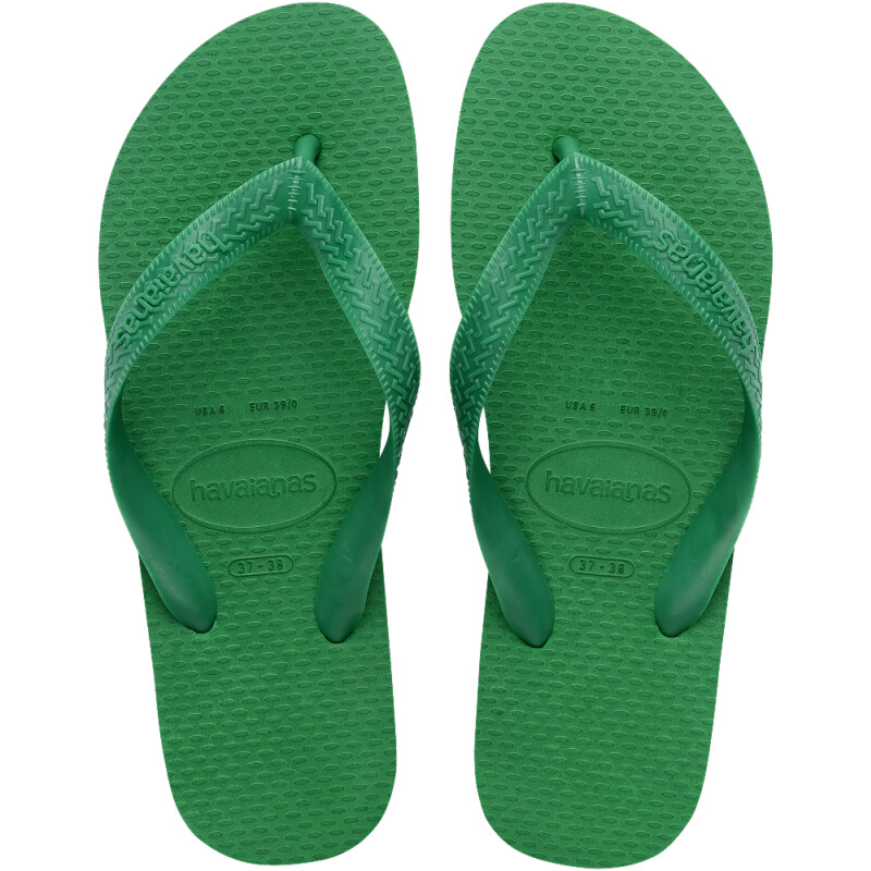 Sandalias Havaianas Color Unisex Verde Patria