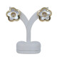 Caravanas clips en oro 18k con nácar Caravanas clips en oro 18k con nácar