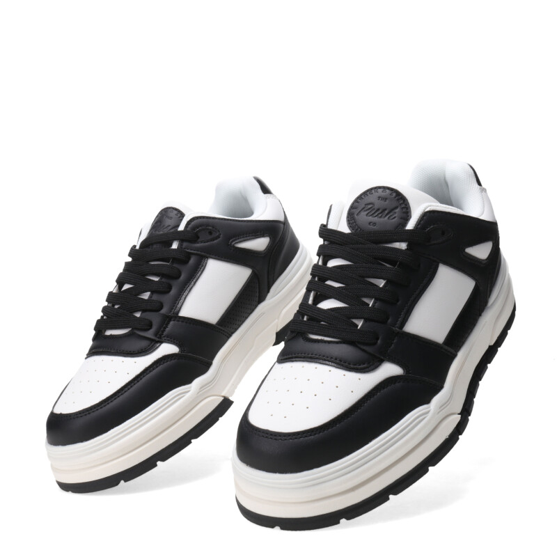 Championes de Hombre Push MANGIARI acordonado Blanco Serpiente - Negro