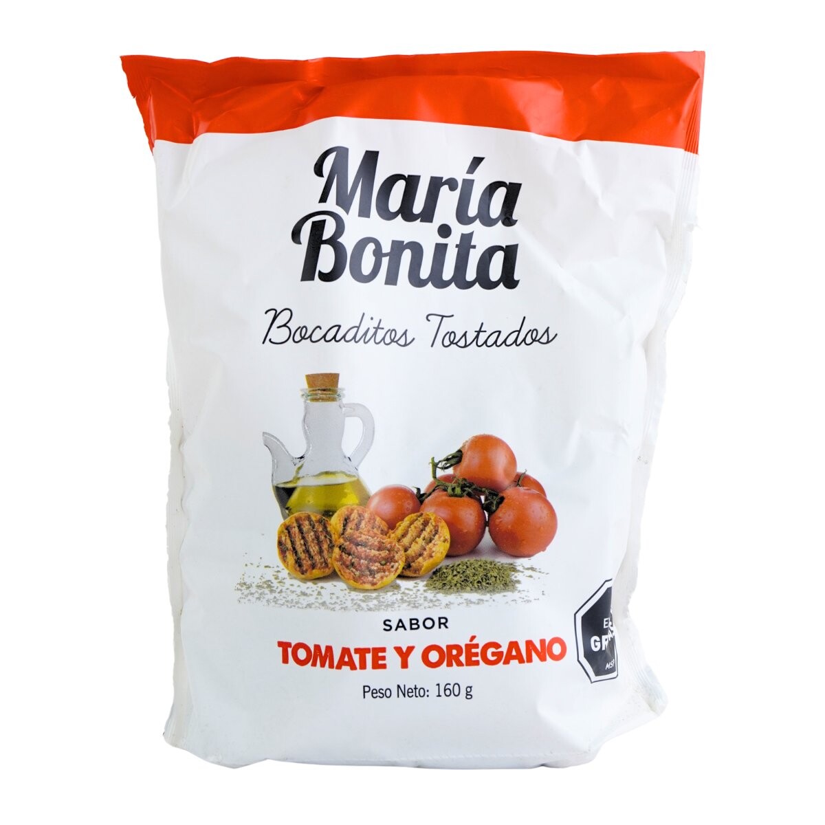 Tostadas Maria Bonita 160g Tomate y Oregano 