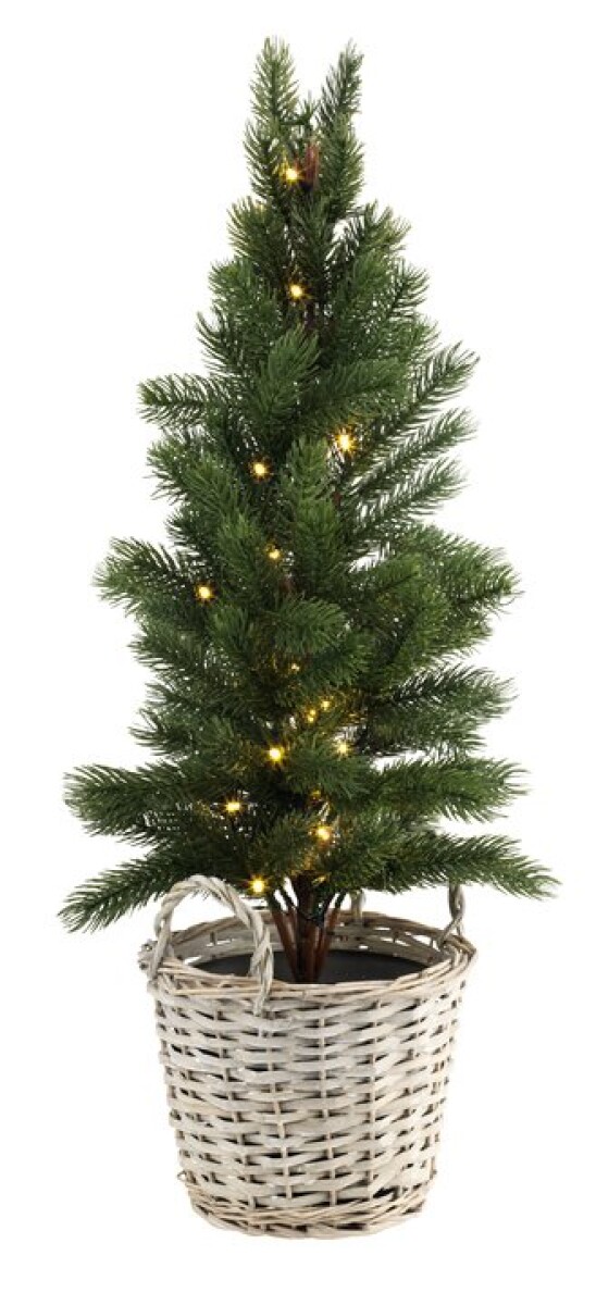 Árbol artificial navideño GRANE Al75 cm c/25 LED 