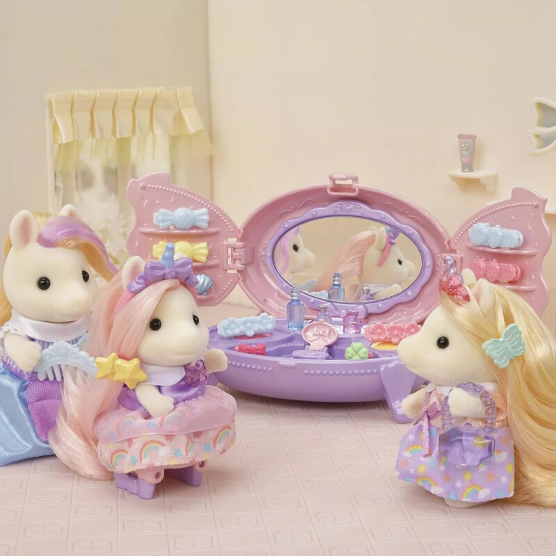 Sylvanian Families Set Tocador De Princesa Pony Muñecas 5704 Sylvanian Families Set Tocador De Princesa Pony Muñecas 5704