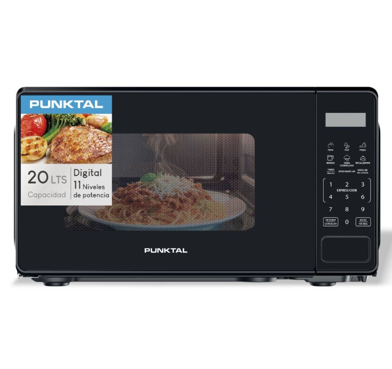 Microondas Digital 20 Lts Punktal PK2232 EMD 