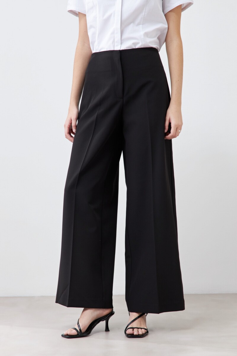 Pantalón sastrero wide leg negro