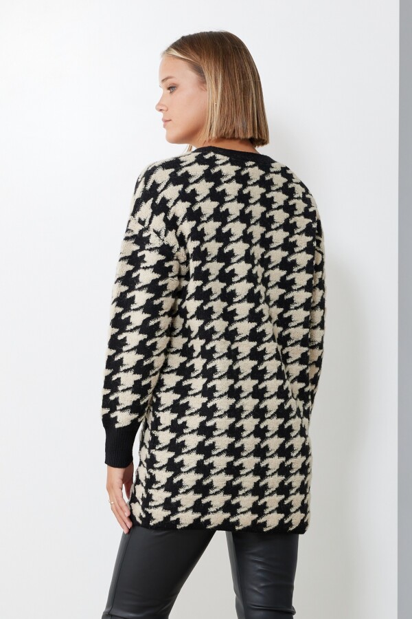 Cardigan Gales NEGRO/BEIGE