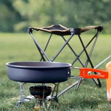 Juego de ollas para camping - 6 piezas Naranja