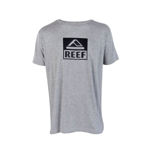 Remera Reef Logo Gris