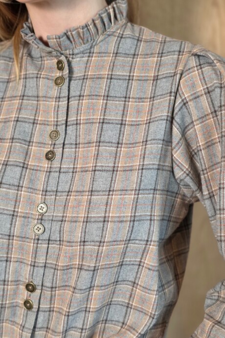 Camisa Mili Escosés Tostado