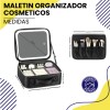 Maletín organizador de Comesticos con Espejo Led Negro Maletín organizador de Comesticos con Espejo Led Negro