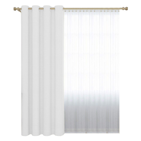 Cortina Blackout 140x230 Cm No Pasa Luz Living Dormitorio Gris Niebla