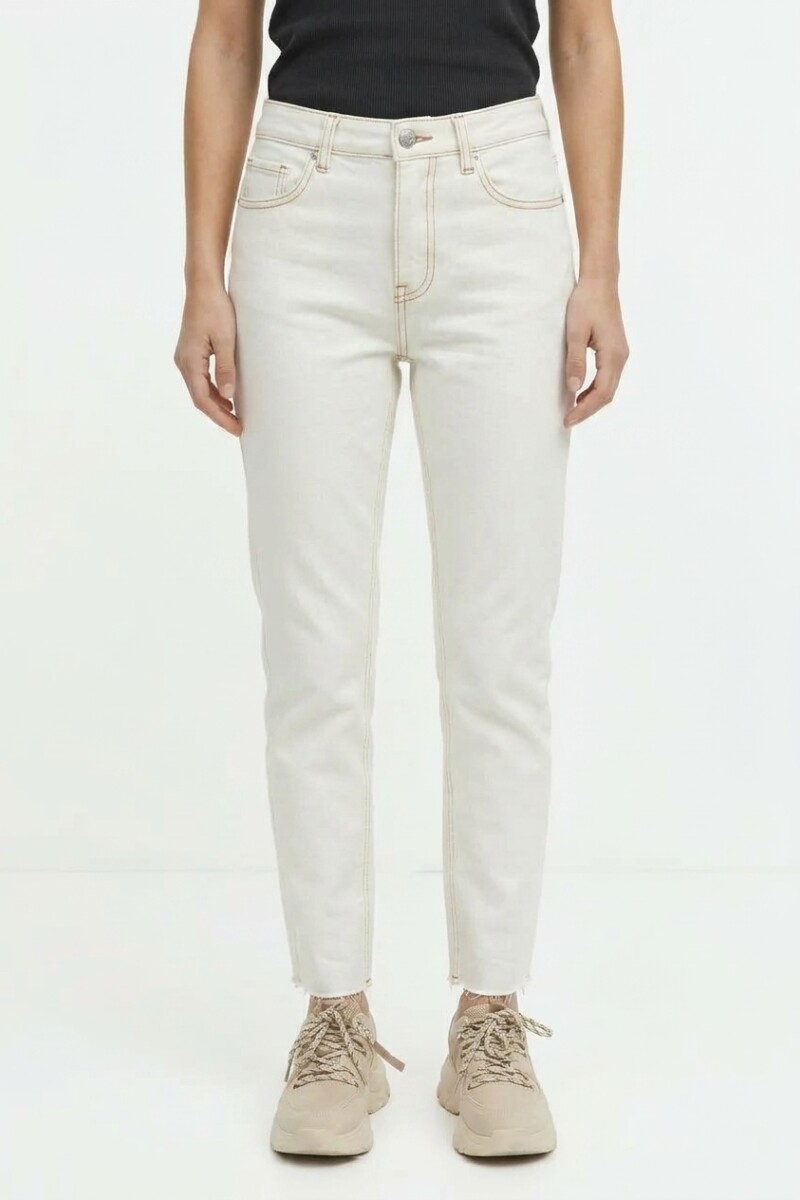 Pantalon recto BLANCO