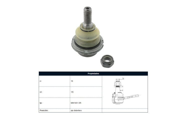 Rotula Del Peug 407 04-25 Der/Izq Rotula Del Peug 407 04-25 Der/Izq