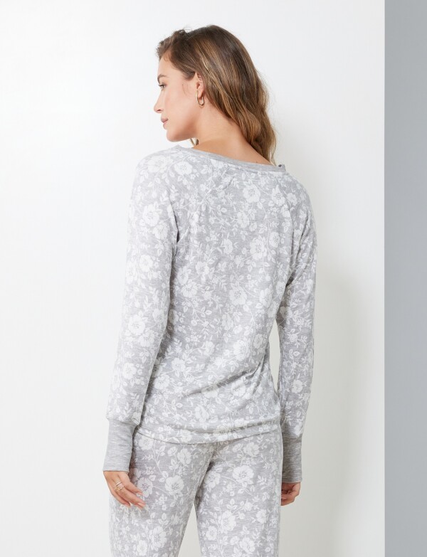 Set Pijama Remera & Pantalon GRIS