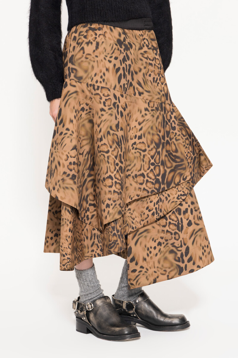 POLLERA ANIMAL Leopardo