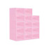 Caja Organizadora Zapatos Zapatera 24 Unidades Caja Apilable Variante Color RosaDO