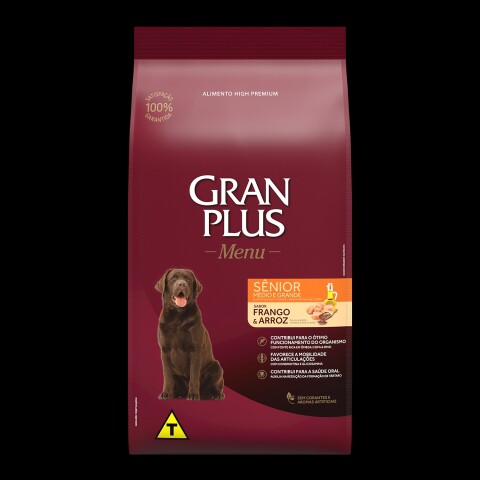 GRANPLUS MENU PERRO SENIOR / POLLO & ARROZ 15KG Granplus Menu Perro Senior / Pollo & Arroz 15kg