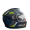 CASCO DE MOTO RUSH INTEGRAL NEGRO MATE, AMARILLO