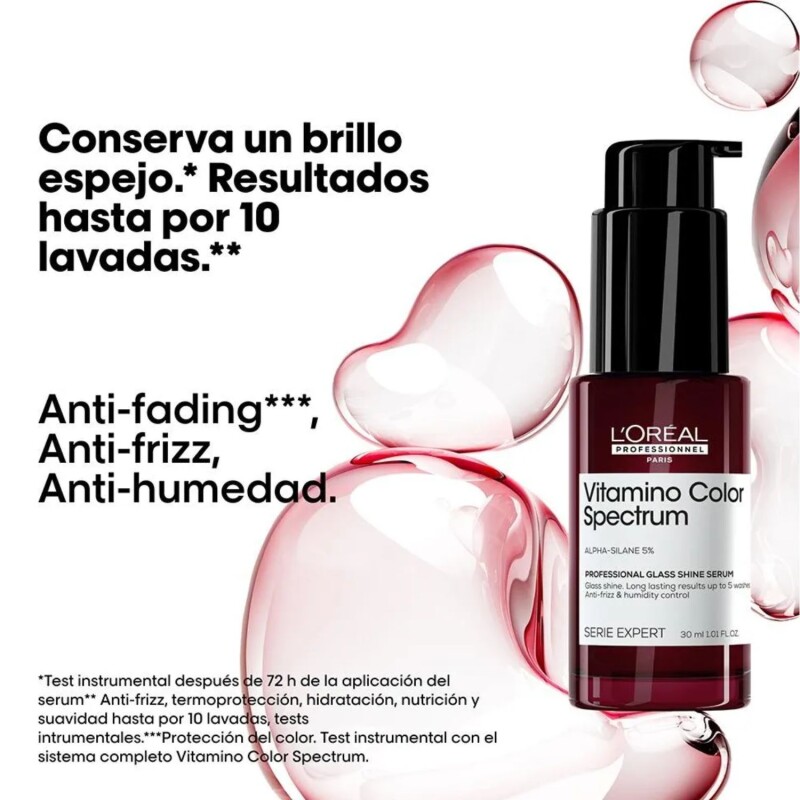 Sérum L'Oréal Professionnel Vitamino Glass Shine 30ml Para Cabello Teñido Y Brillante Sérum L'Oréal Professionnel Vitamino Glass Shine 30ml Para Cabello Teñido Y Brillante
