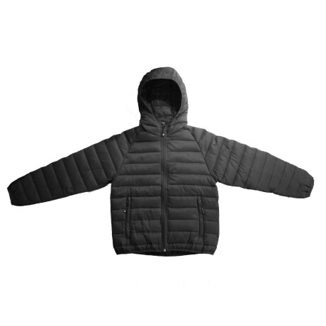 Campera Inflada Niño Niña Negro