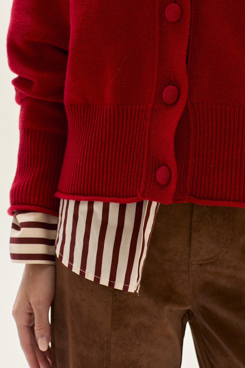 Cardigan Winter Rojo