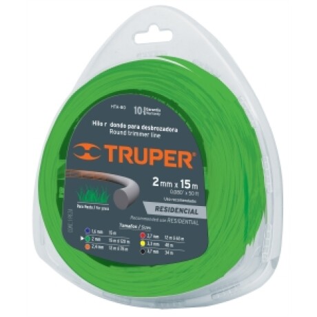 Tanza para Bordeadora Azul 2mm 15m Truper Tanza para Bordeadora Azul 2mm 15m Truper