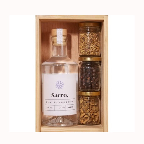 Gin Artesanal Sacro en Caja con Botánicos 500 ml