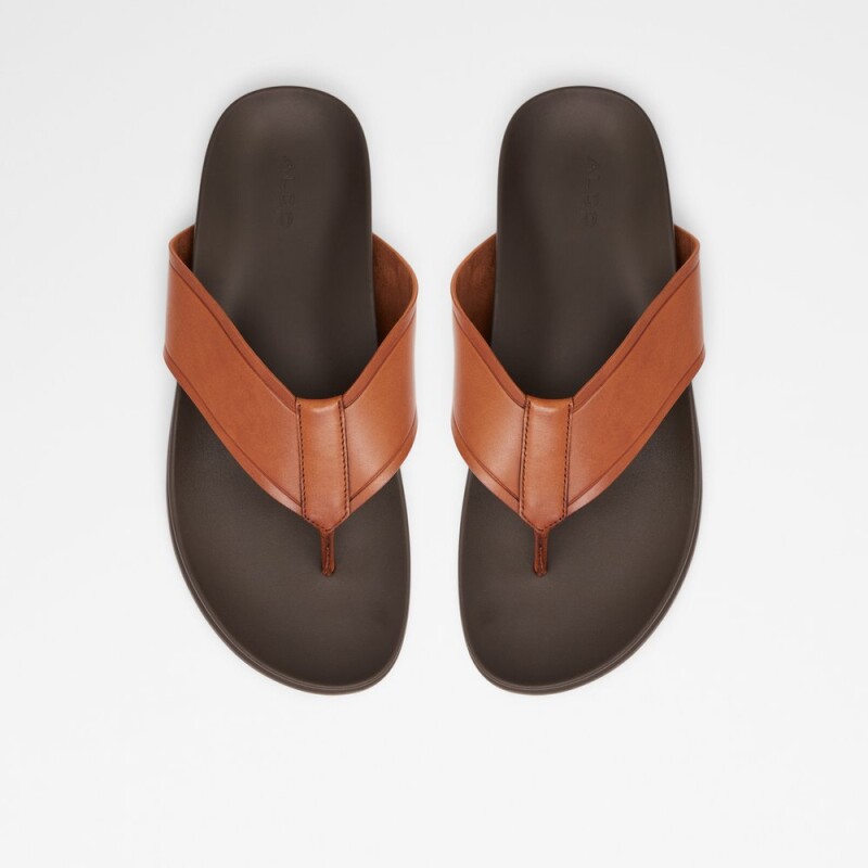 AFUTHIEN BLACK SMOOTH LEATHER COGNAC