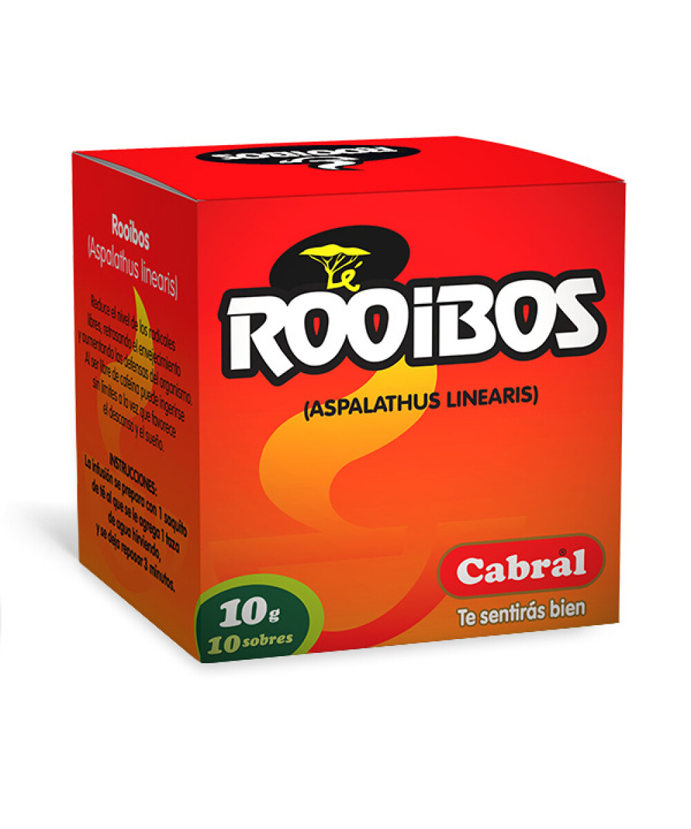 Té Rooibos Cabral 10 Unidades 