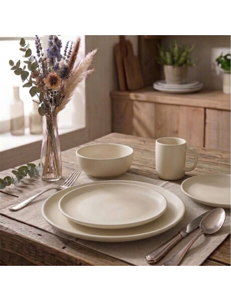 SET 16PZAS STONEWARE D27-20-16/400ML JASPER WHITE SET 16PZAS STONEWARE D27-20-16/400ML JASPER WHITE