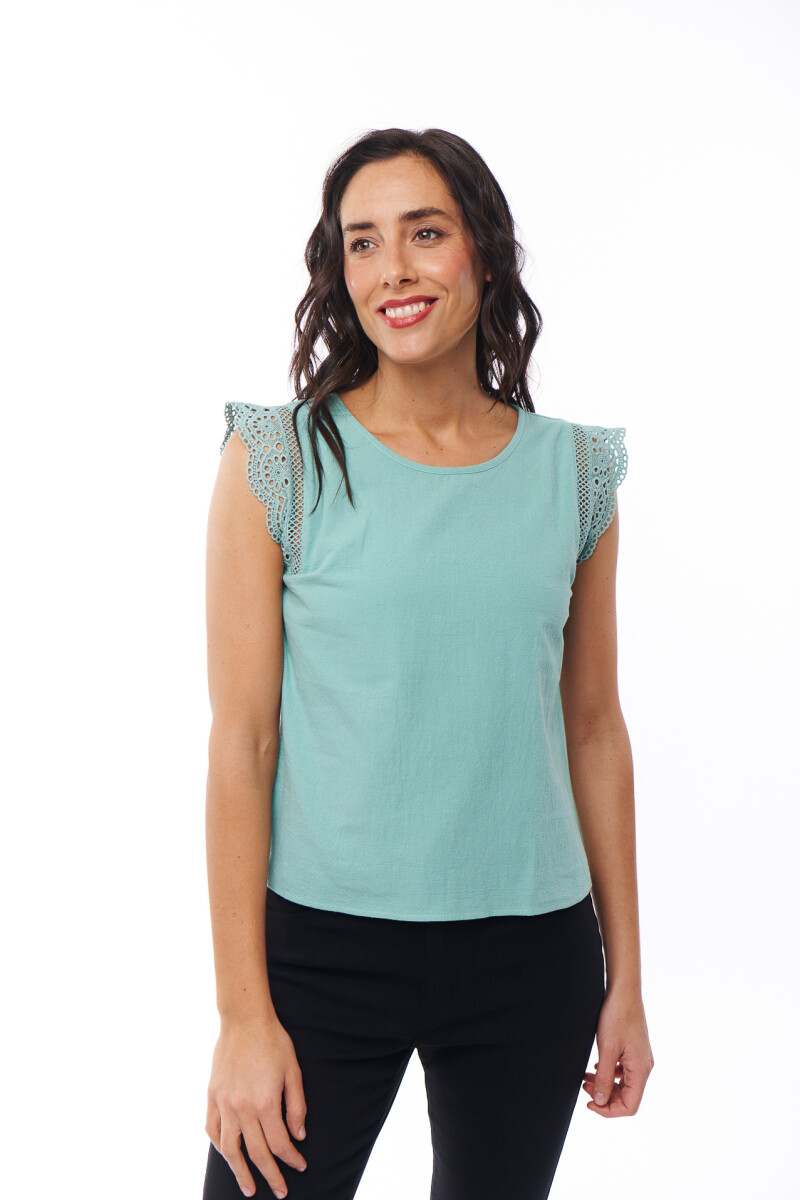 BLUSA VERA VERDE AGUA