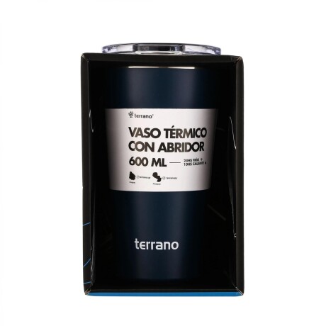 Vaso Térmico Terrano con Tapa 600ML AZUL