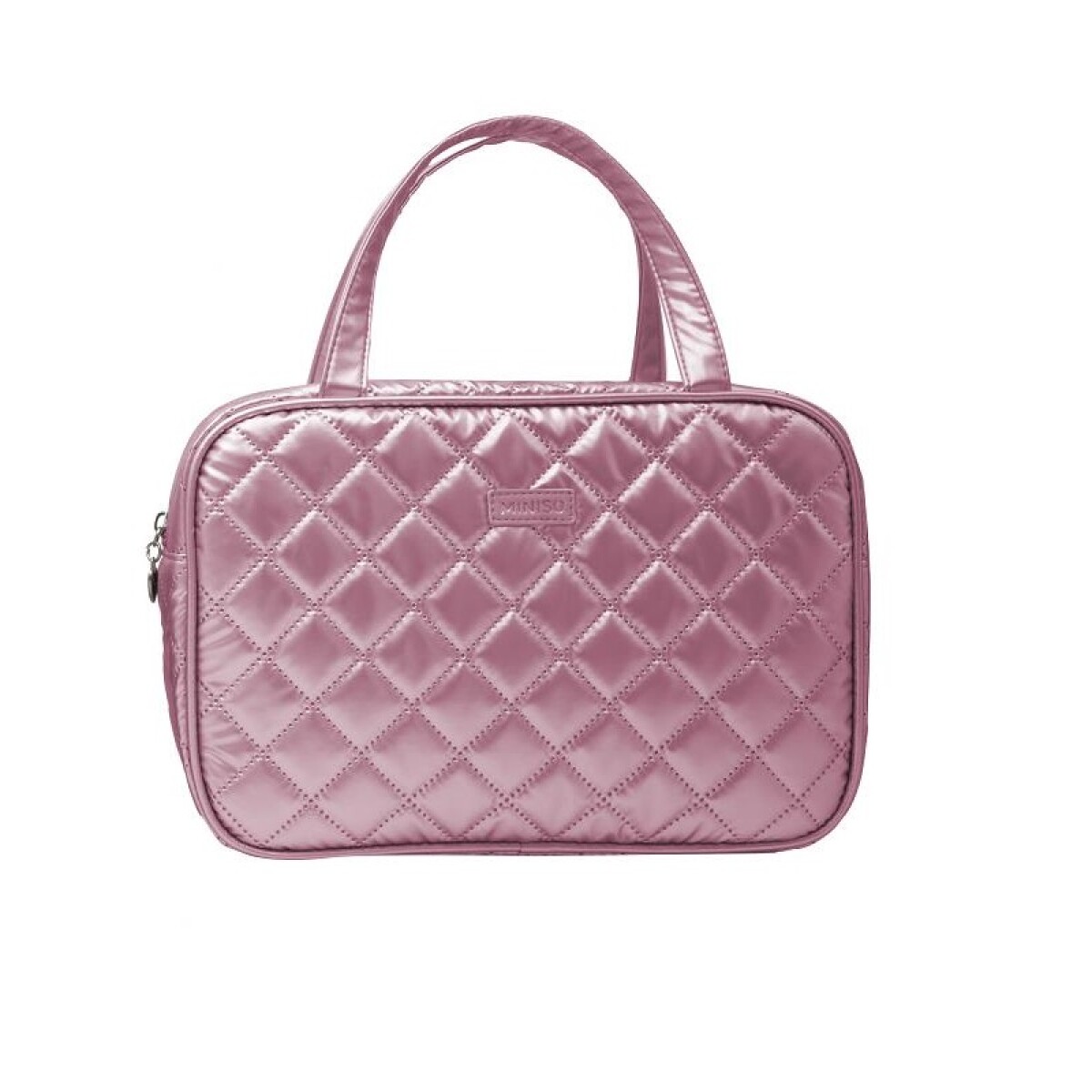 Portacosméticos puffy con asas - rosa 