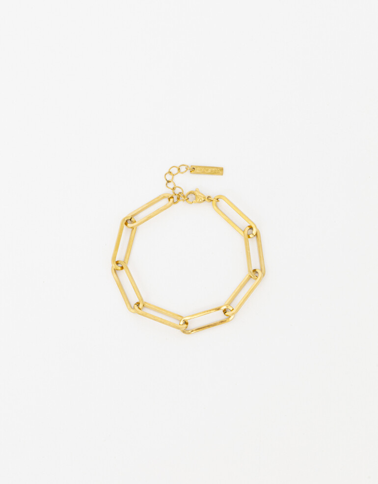Pulseras Flexibles Metal Pulsera Flexible Acero - Dorado