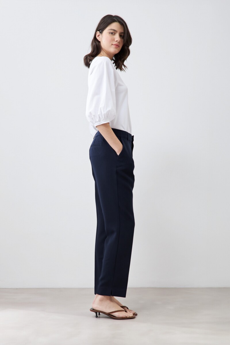 Pantalón slim sastrero azul marino