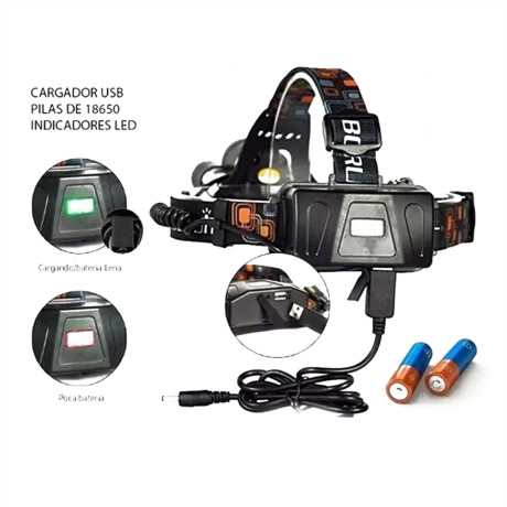 Set de Mochila Táctica Militar + Linterna Minero Recargable Caqui