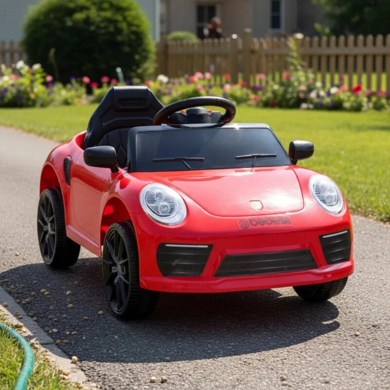 Auto a batería infantil tipo Porsche Bebesit 6V Rojo