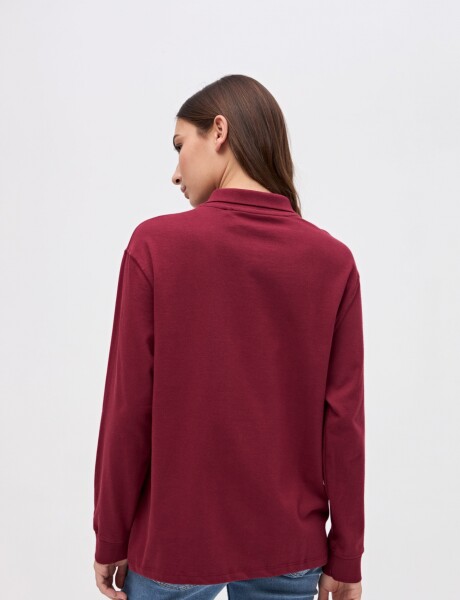 Remera polo Belia Bordo