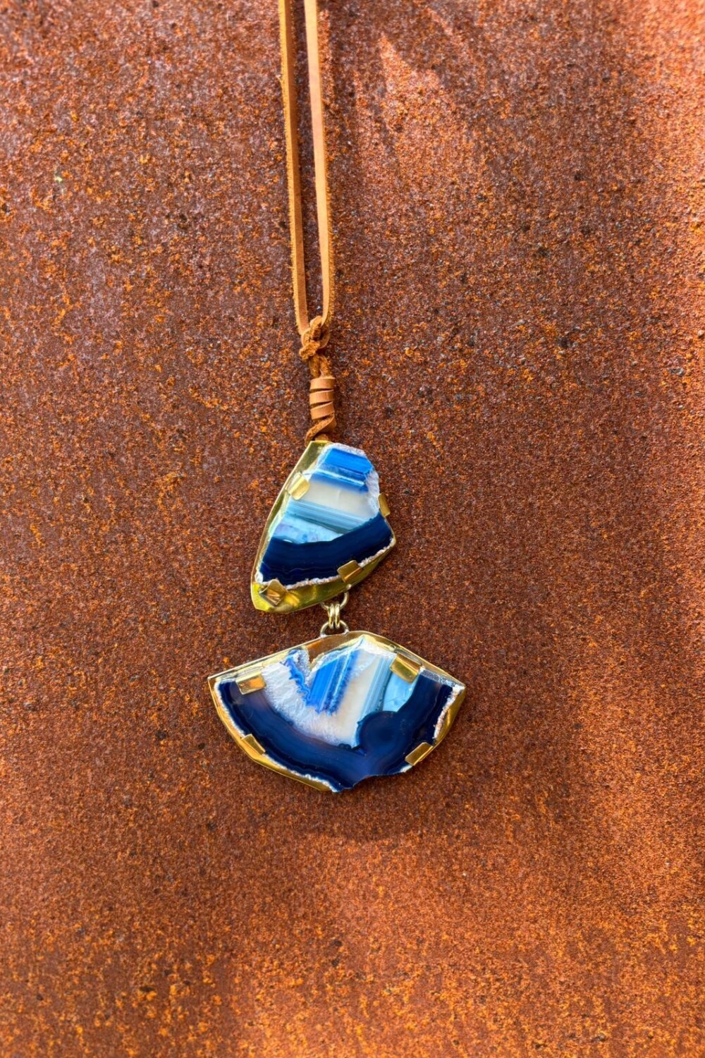 Cracked Necklace Azul
