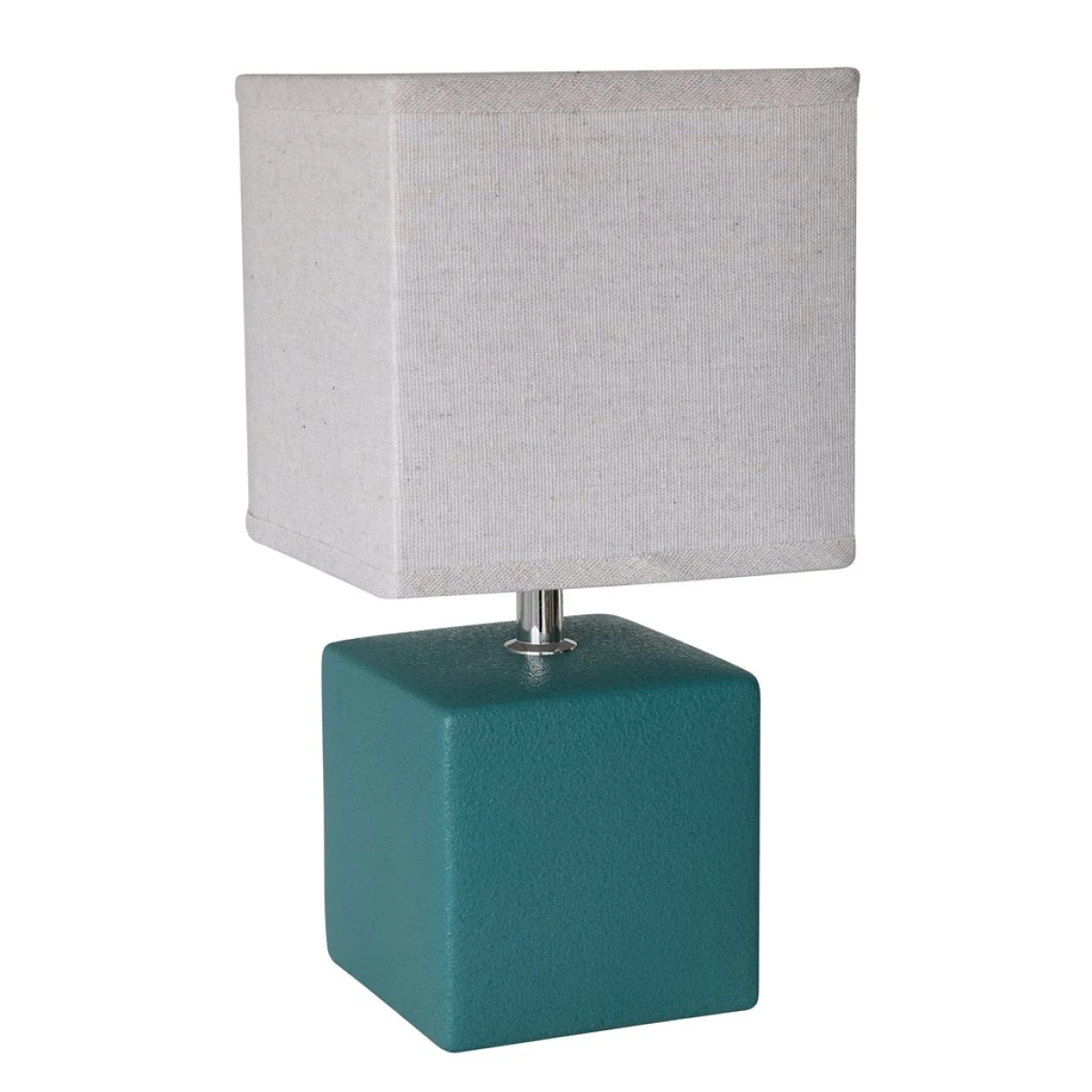 LAMPARA DE MESA CERAMICA D15x30CM VERDE PETROLEO 