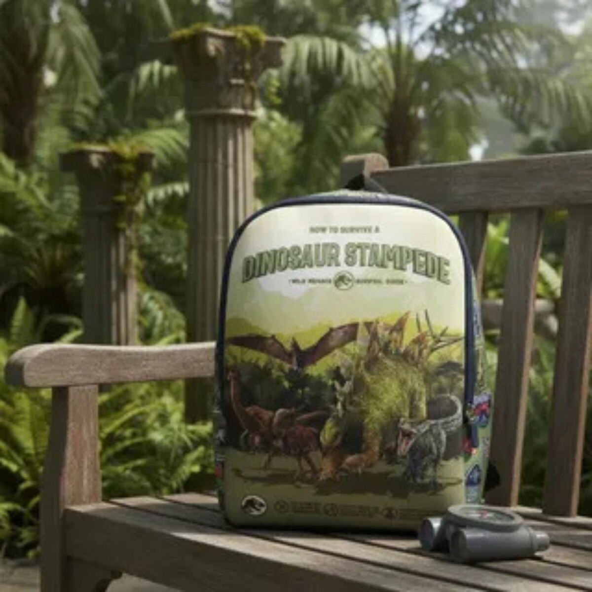 Mochila infantil en neopreno con personajes 27 cm - JURASSIC AZUL 