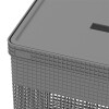 Organizador Alto l Tapa Plástico Gris