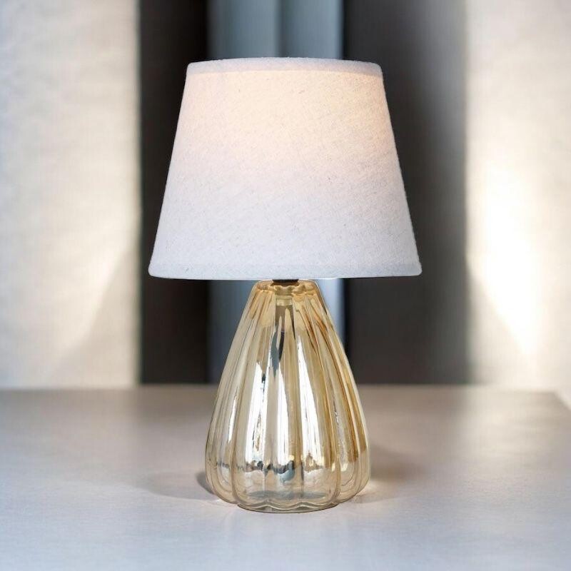LAMPARA DE MESA BASE VIDRIO LAMPARA DE MESA BASE VIDRIO