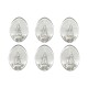 Percha autoadhesiva 6pcs transparente