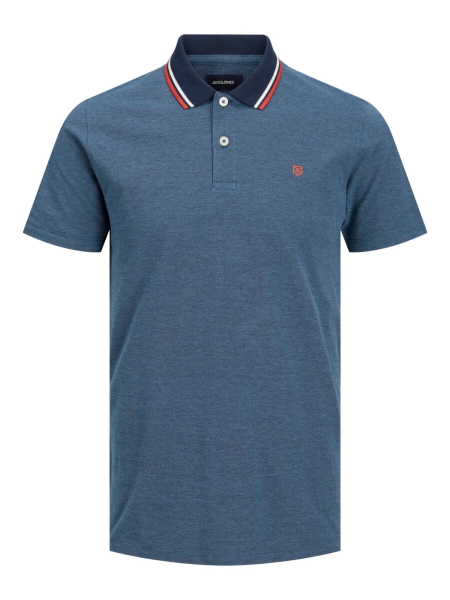 Polera Paulos Polo Contraste - Denim Blue 