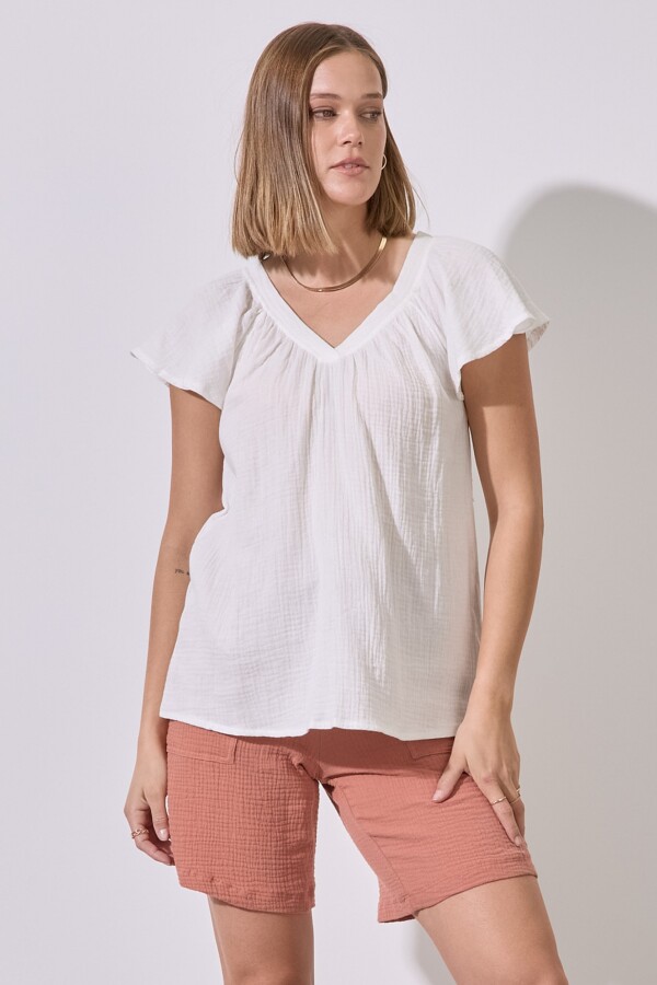 Blusa Algodón BLANCO