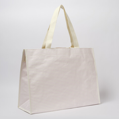 Bolso de playa impermeable Pink Stripe