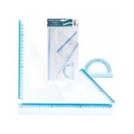 Juego de Geometría Campus Transparente Juego de Geometría Campus Transparente