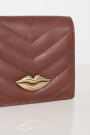 MINI BILLETERA LIPSTICK Marron